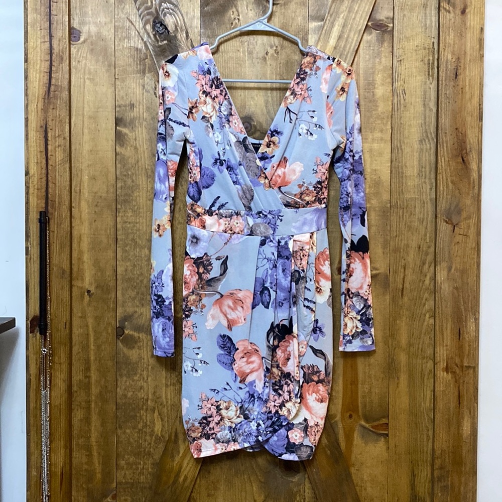 (Brand: revamped) floral long sleeve dress